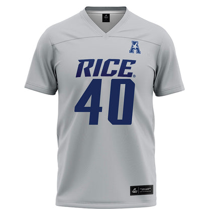 Rice - NCAA Football : Jayden Cupitt - Grey Football Jersey-0