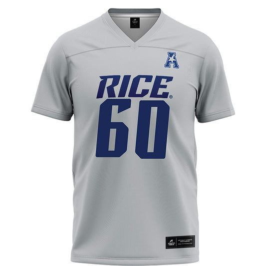 Rice - NCAA Football : Leo Bluhm - Grey Football Jersey-0