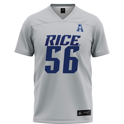Rice - NCAA Football : Seth Clarke - Grey Football Jersey-0