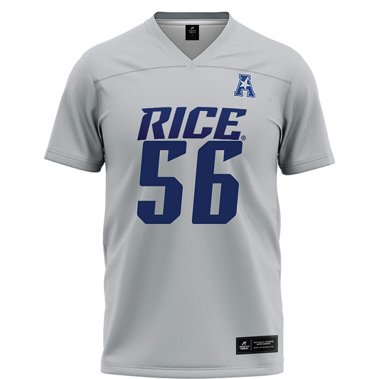 Rice - NCAA Football : Seth Clarke - Grey Football Jersey-0