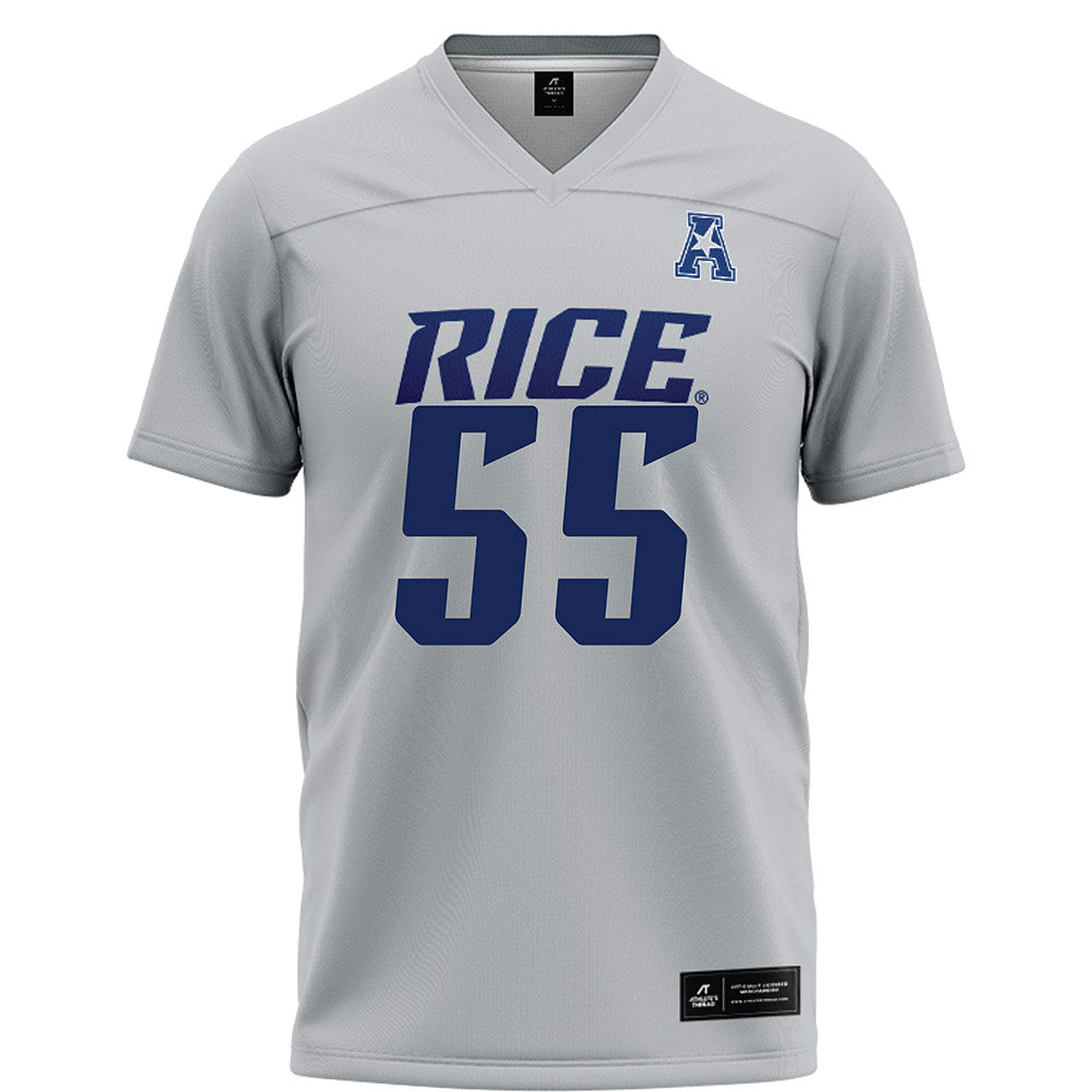Rice - NCAA Football : CJ Witten - Grey Football Jersey-0
