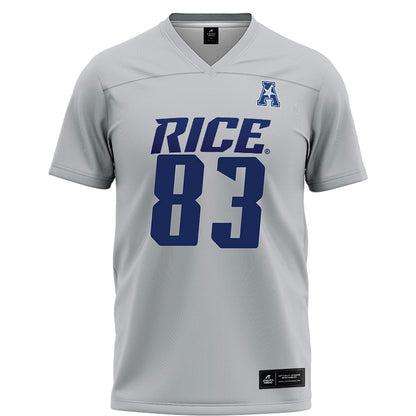Rice - NCAA Football : Jackson Ranucci - Grey Football Jersey-0