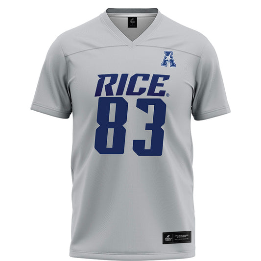 Rice - NCAA Football : Jackson Ranucci - Grey Football Jersey-0
