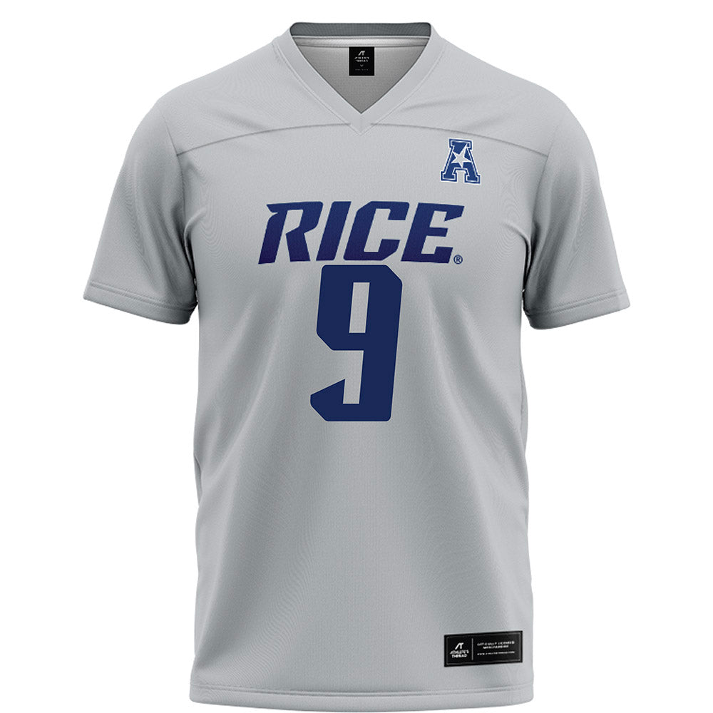 Rice - NCAA Football : Preston Zinter - Grey Football Jersey-0