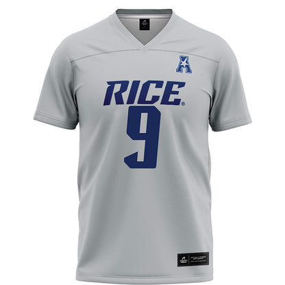 Rice - NCAA Football : Preston Zinter - Grey Football Jersey-0