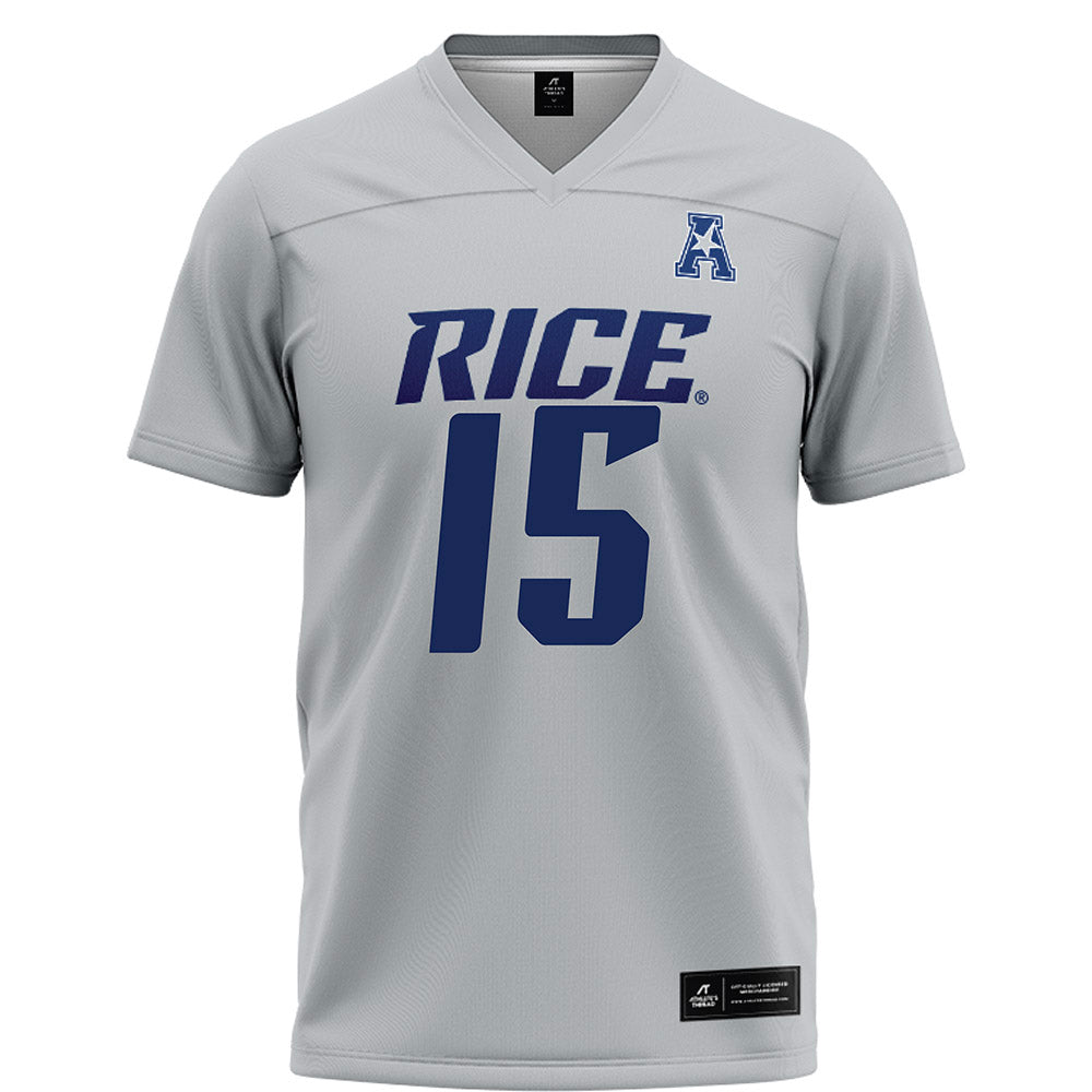 Rice - NCAA Football : Matthew Aribisala - Grey Football Jersey-0