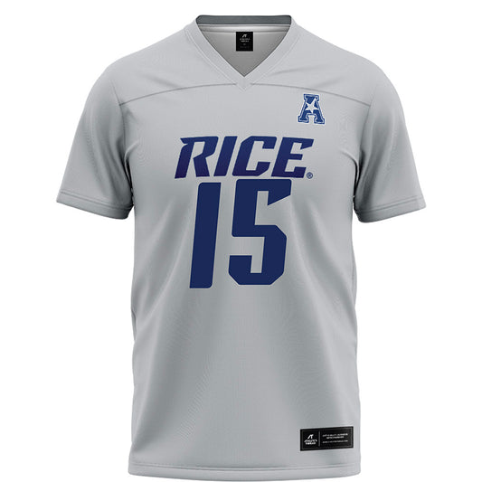 Rice - NCAA Football : Matthew Aribisala - Grey Football Jersey-0