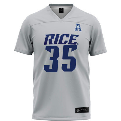 Rice - NCAA Football : Elijah Brown - Grey Football Jersey-0