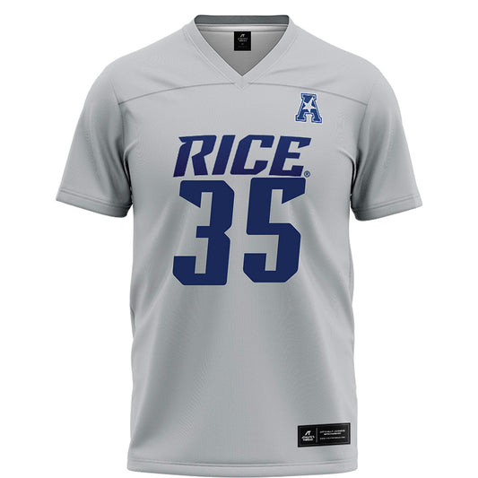 Rice - NCAA Football : Elijah Brown - Grey Football Jersey-0
