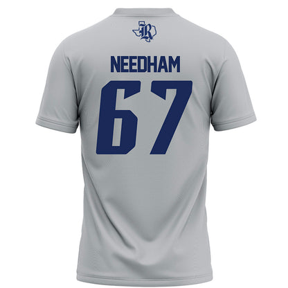 Rice - NCAA Football : Luke Needham - Grey Football Jersey-1