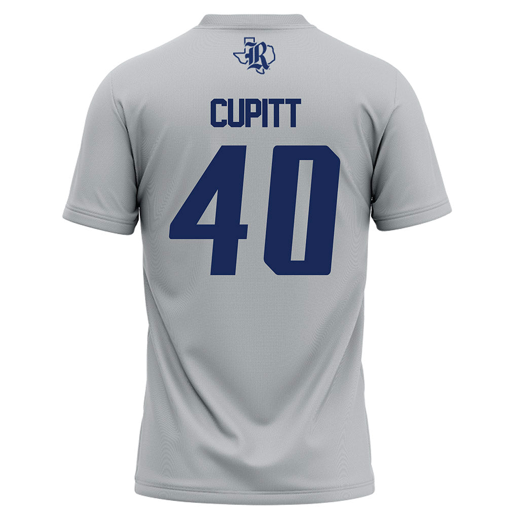 Rice - NCAA Football : Jayden Cupitt - Grey Football Jersey-1