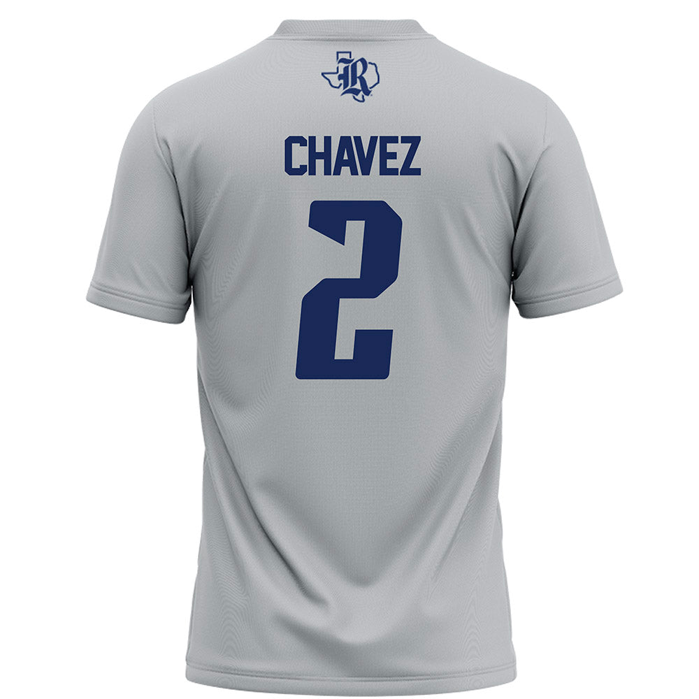 Rice - NCAA Football : Jo Chavez - Grey Football Jersey-1