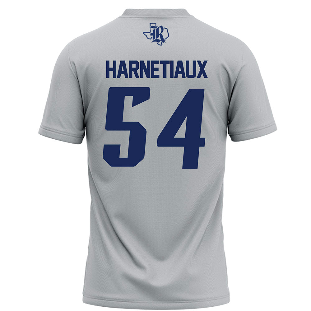 Rice - NCAA Football : Austin Harnetiaux - Grey Football Jersey-1