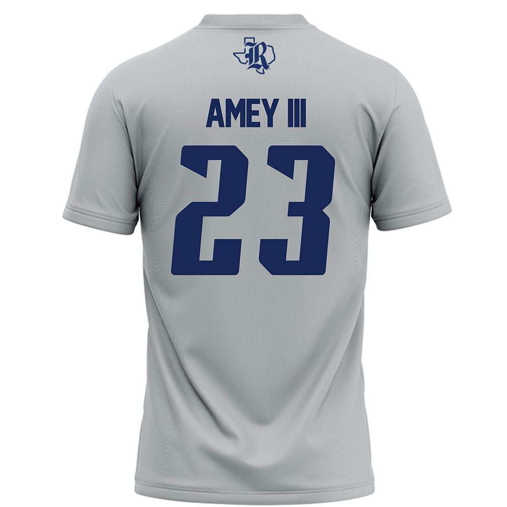 Rice - NCAA Football : Michael Amey III - Grey Football Jersey-1