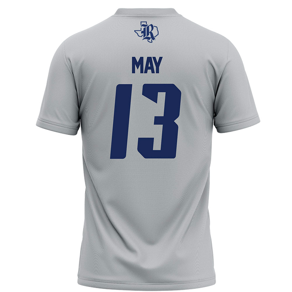 Rice - NCAA Football : Tariq May - Grey Football Jersey-1