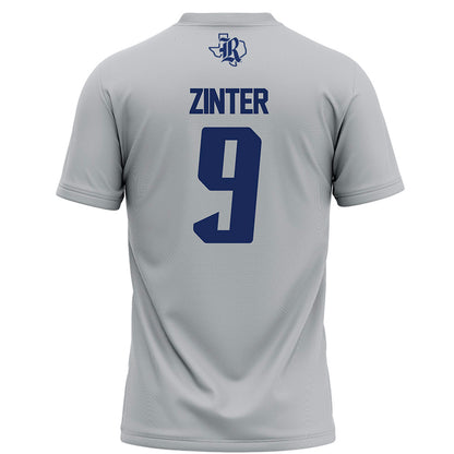Rice - NCAA Football : Preston Zinter - Grey Football Jersey-1