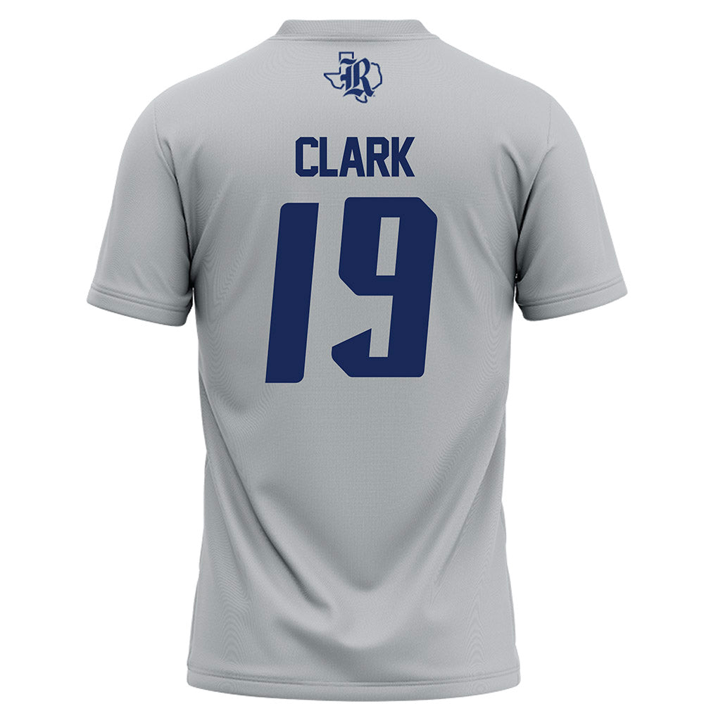 Rice - NCAA Football : Jordan Clark - Grey Football Jersey-1