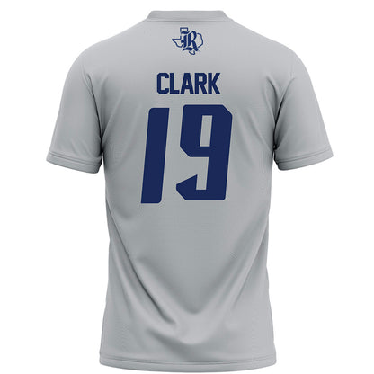 Rice - NCAA Football : Jordan Clark - Grey Football Jersey-1