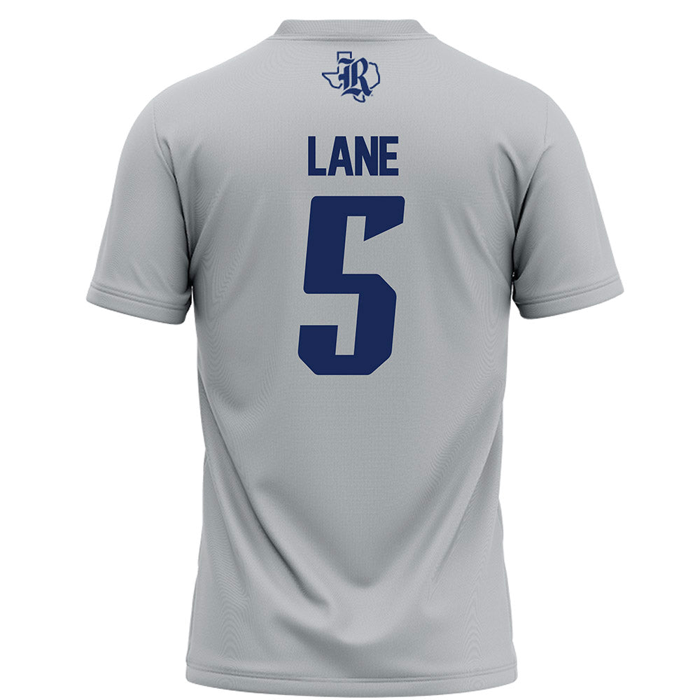 Rice - NCAA Football : Davis Lane - Grey Football Jersey-1
