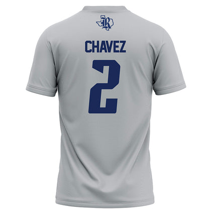 Rice - NCAA Football : Jo Chavez - Grey Football Jersey-1