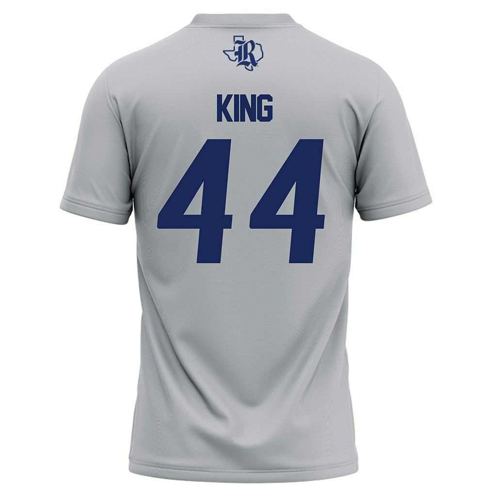Rice - NCAA Football : Cooper King - Grey Football Jersey-1