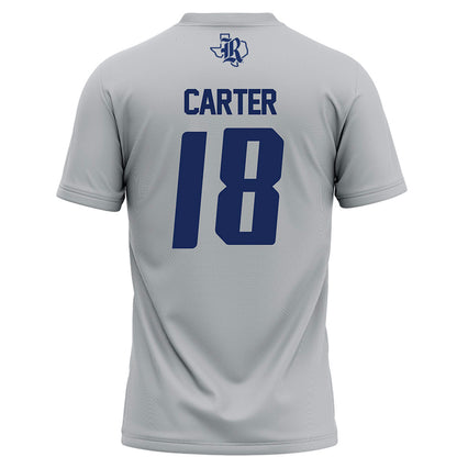 Rice - NCAA Football : Owen Carter - Grey Football Jersey-1
