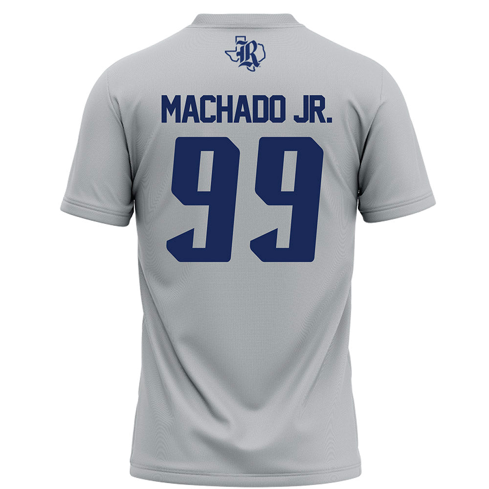 Rice - NCAA Football : Jesus Machado Jr. - Grey Football Jersey-1