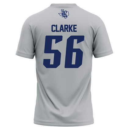 Rice - NCAA Football : Seth Clarke - Grey Football Jersey-1