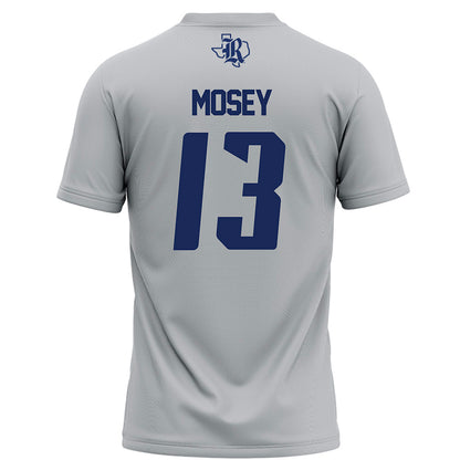 Rice - NCAA Football : Maxwell Mosey - Grey Football Jersey-1