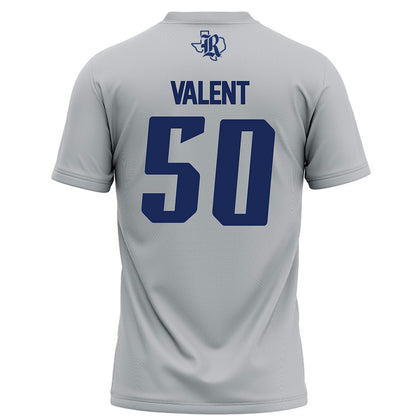 Rice - NCAA Football : Patrick Valent - Grey Football Jersey-1