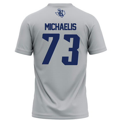 Rice - NCAA Football : Justin Michaelis - Grey Football Jersey-1