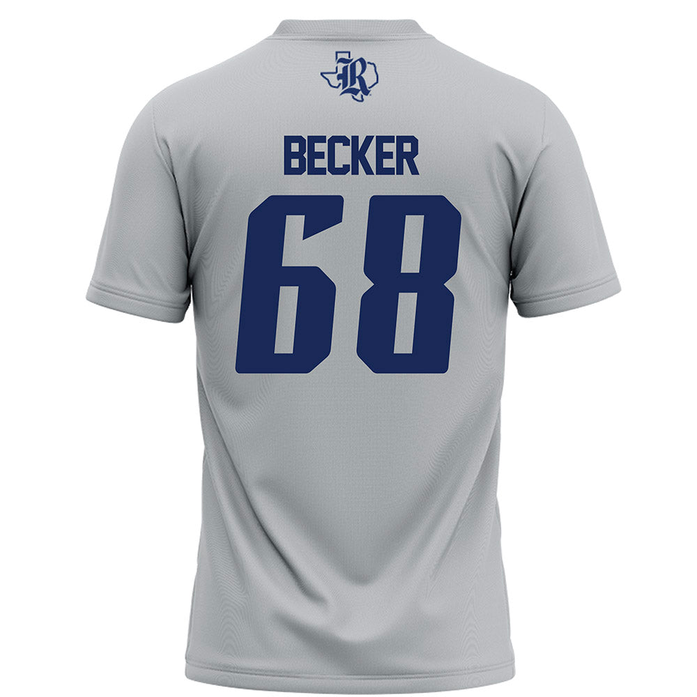 Rice - NCAA Football : Scott Becker - Grey Football Jersey-1
