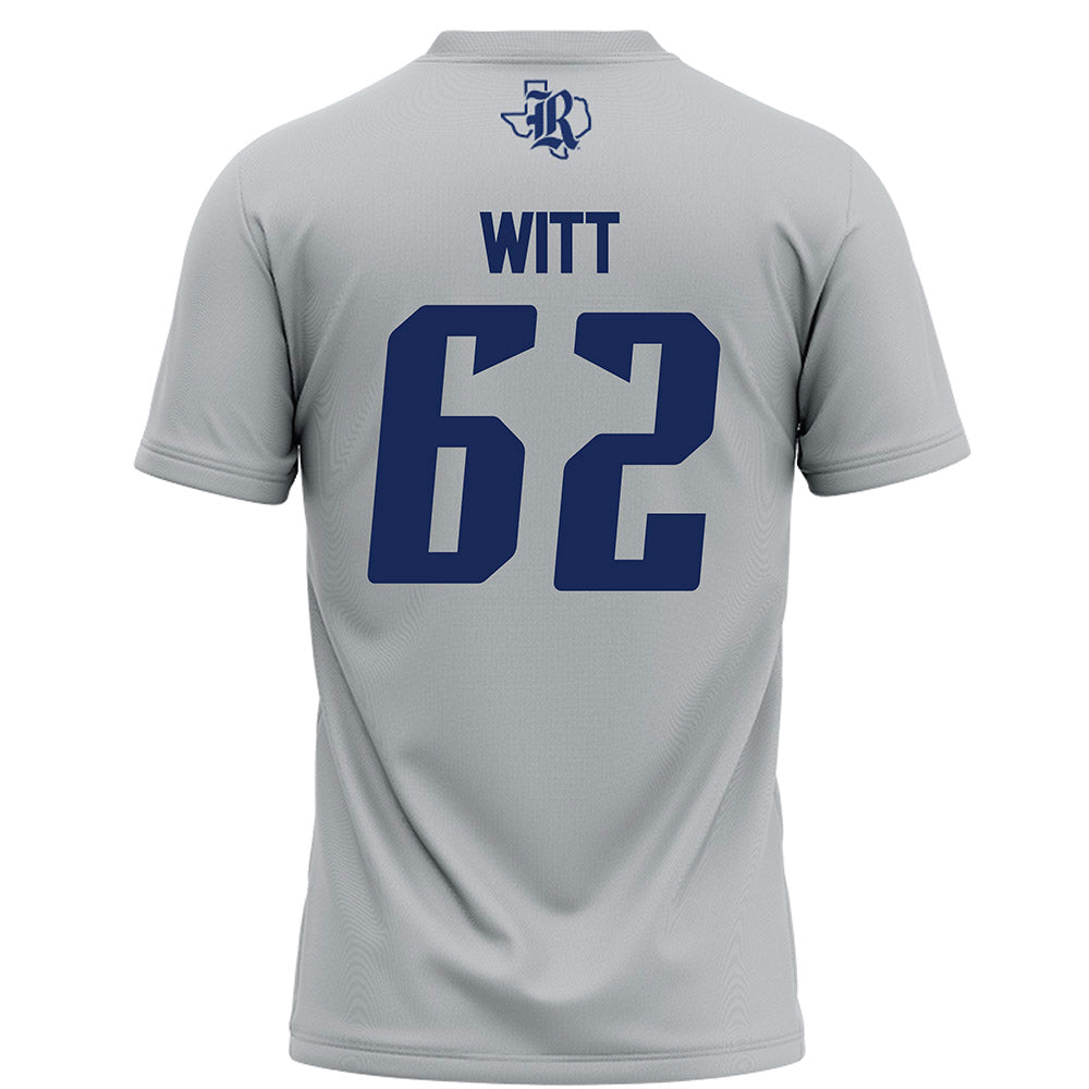 Rice - NCAA Football : Cullen Witt - Grey Football Jersey-1