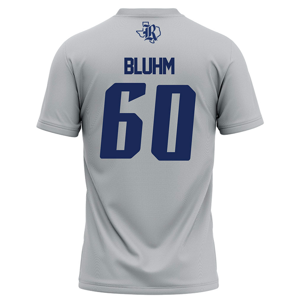 Rice - NCAA Football : Leo Bluhm - Grey Football Jersey-1