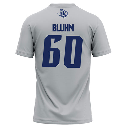 Rice - NCAA Football : Leo Bluhm - Grey Football Jersey-1