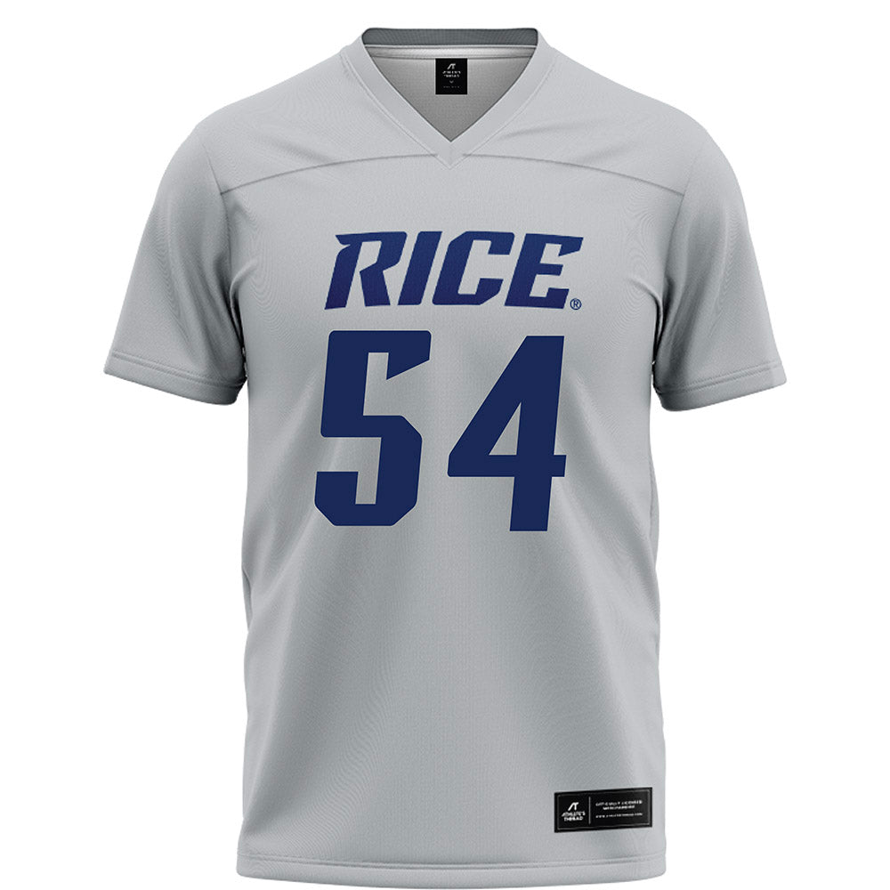 Rice - NCAA Football : Austin Harnetiaux - Grey Football Jersey-0