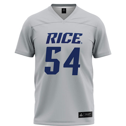 Rice - NCAA Football : Austin Harnetiaux - Grey Football Jersey-0
