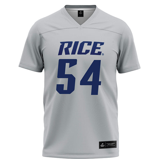 Rice - NCAA Football : Austin Harnetiaux - Grey Football Jersey-0