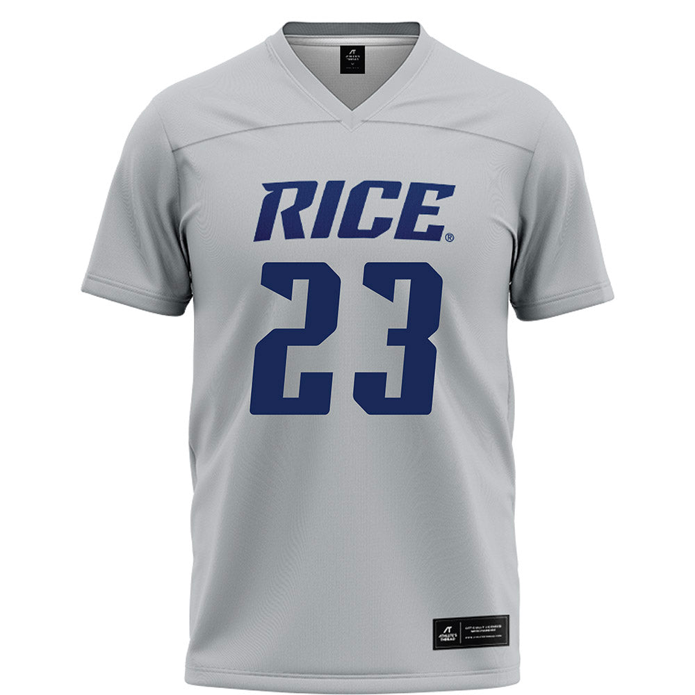 Rice - NCAA Football : Michael Amey III - Grey Football Jersey-0