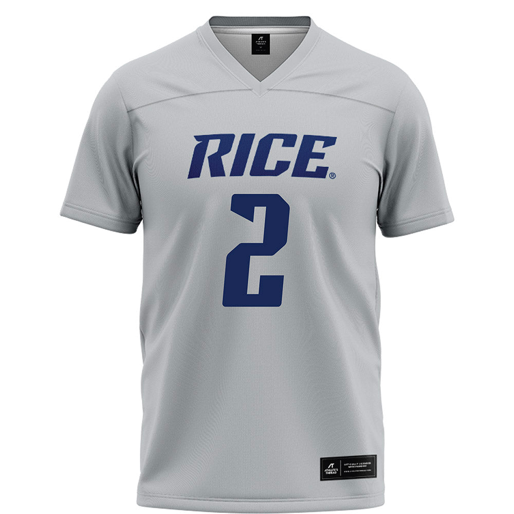 Rice - NCAA Football : Jo Chavez - Grey Football Jersey-0