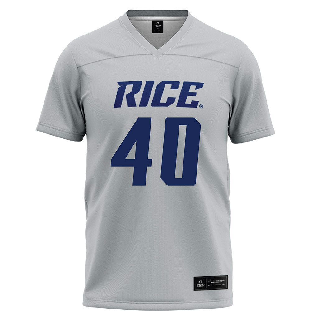 Rice - NCAA Football : Jayden Cupitt - Grey Football Jersey-0