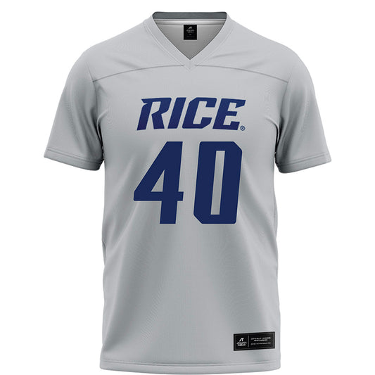 Rice - NCAA Football : Jayden Cupitt - Grey Football Jersey-0