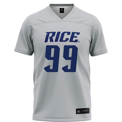 Rice - NCAA Football : Christopher Clark-Jolivet - Grey Football Jersey-0