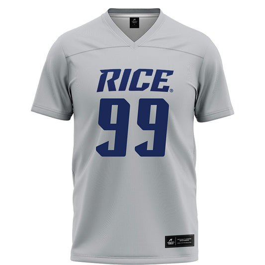 Rice - NCAA Football : Christopher Clark-Jolivet - Grey Football Jersey-0