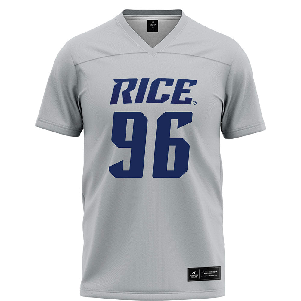 Rice - NCAA Football : Dillan Botts - Grey Football Jersey-0