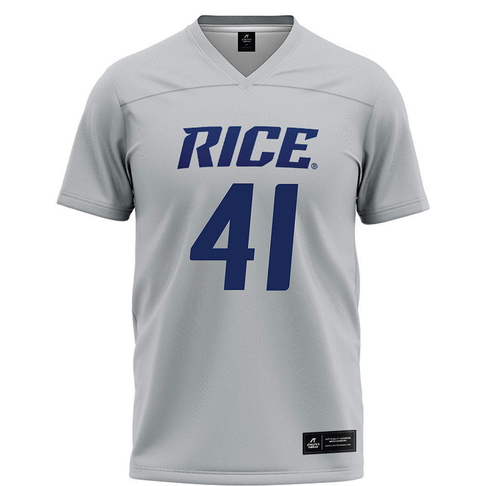 Rice - NCAA Football : Preston Healy - Grey Football Jersey-0
