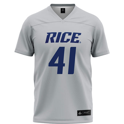 Rice - NCAA Football : Preston Healy - Grey Football Jersey-0