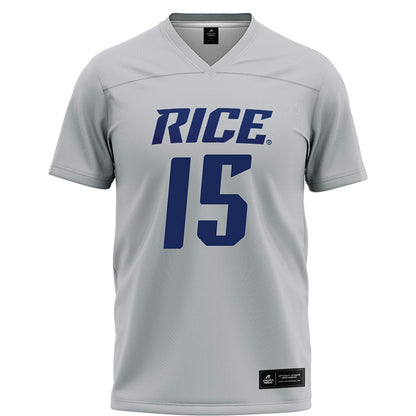 Rice - NCAA Football : Matthew Aribisala - Grey Football Jersey-0
