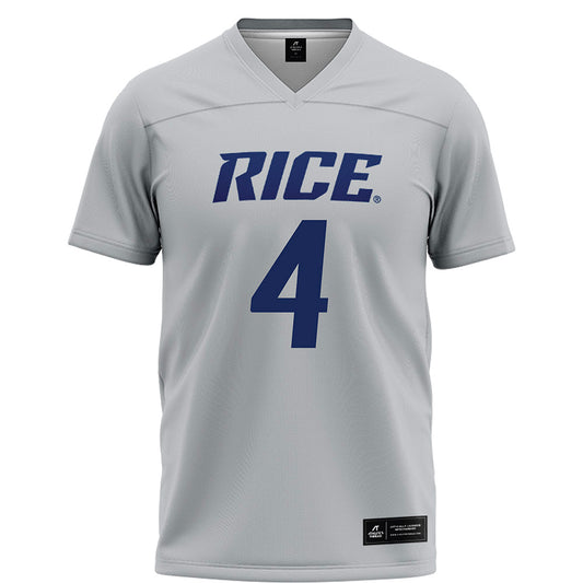 Rice - NCAA Football : Gael Ochoa - Grey Football Jersey-0