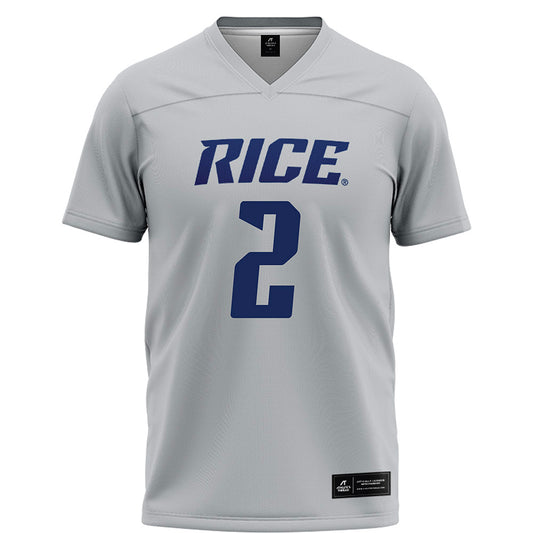 Rice - NCAA Football : Jo Chavez - Grey Football Jersey-0